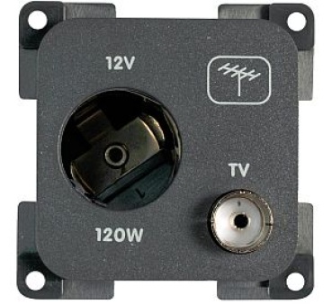 Antenne-Stecker, dunkelgrau