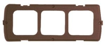 Montagehalter dreifach braun