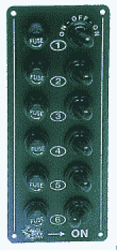 Elektrische Schalttafel 6 Schalter