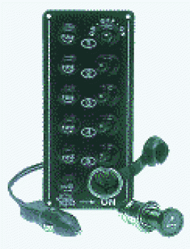 Elektrische Schaltafel 5 Schalter + Anzünder