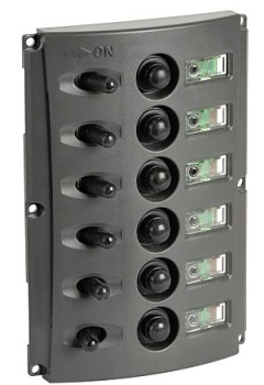 Schalttafel m. automatischen Sicherungen u. 2-LED