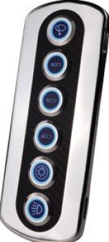 Hinterbeleuchtete-Kohlenfaserpaneel, blaues LED