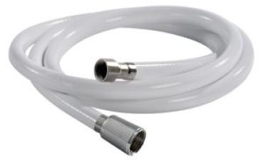 Duschschlauch aus PVC, weiß 2,5 m