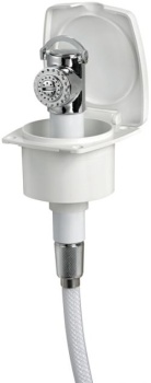 New Edge Dusche, weiß PVC-Schlauch 2,5 m