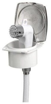 New Edge VA-Stahl-Deckdusche PVC-Schlauch 2,5 m