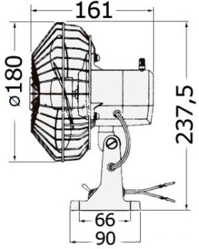 TMC Ventilator, schwenkbar 24 V