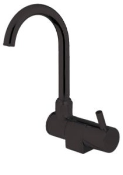 Miscelatore Style nero canna abbattibile