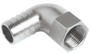 90 °Schlauchanschluss Innen 3/4" x 24 mm