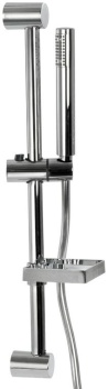 Yuma Duschestange, höhenverstellbar 150 cm grau