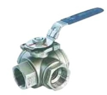 3-Wege-Kugelhahn AISI 316 1"1/4