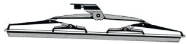 VA-Stahl Blatt Silikon-Schaufel Scheinbenw. 356 mm