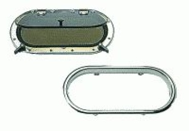 SCM Bullauge, oval AISI316 360 x 160 mm