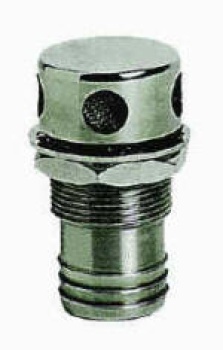 Tanklüfter gerade VA-Stahl hochglanzpoliert 25 mm