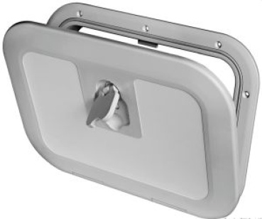 Bündige Inspektionsluke RAL 7042 375 x 375 mm