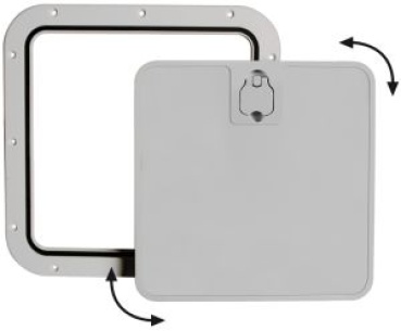 Abnehmbare Inspektionsluke, grau 375 x 375 mm