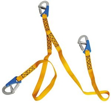 Euro Lightline Sorgleine 2 m + 3 Karabinerhaken Schnell