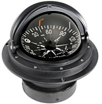 RIVIERA Kompass 4" m. Haube Rose schw Gehäuse schw Drau