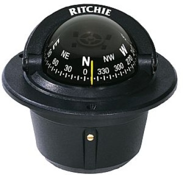 RITCHIE Einbau-Kompass Explorer 2"3/4 schw/schw