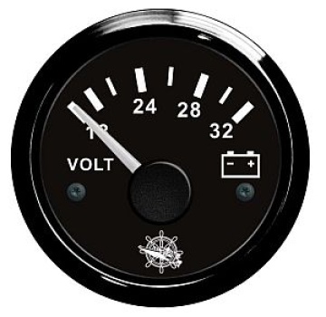 Voltmeter 18/32 V schwarz/schwarz