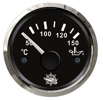 Öltemperaturanzeige 50/150° schwarz/poliert