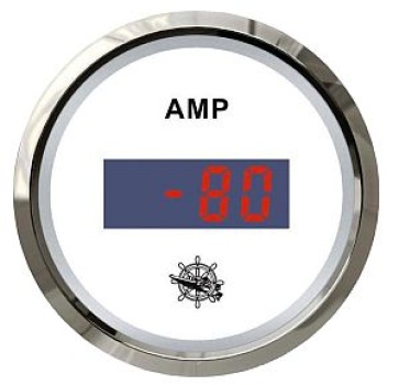 Digitaler Strommesser, weiß/poliert