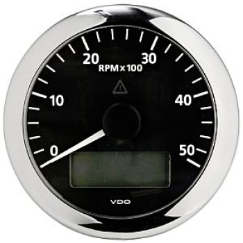 Drehzahlmesser 5000 U/min schwarz