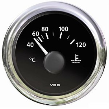Wasserthermometer, schwarz