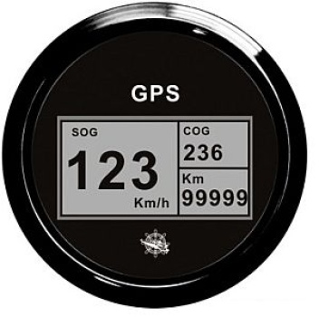 Geschwindig.smesser Kompass ZählerGPS schwarz/schw