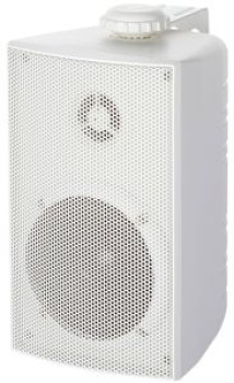 Cabinet stereo 2-way speakers white