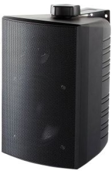 Cabinet stereo 2-way speakers black