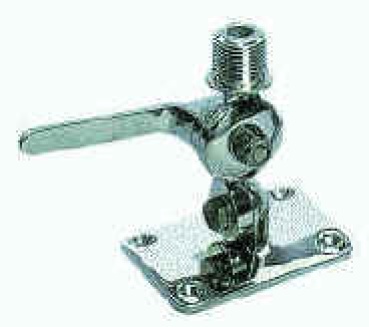 Double swivelling base for antennas AISI 316