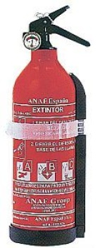 Pulver-Feuerlöscher 1kg 5A 34B C UK/Frankreich