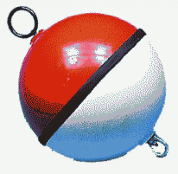Boje weiß/rot m. Polyurethan gefüllt 700 mm