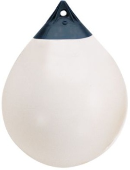 Polyform Fender u. Boje A6 weiß/Kopf, blau