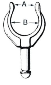 Jarnfordlings Ruderdolle Delrin 45x38 mm