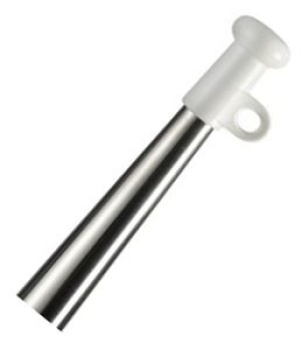 VA-Stahl Flaggenstock Kegelschnitt ohne Halter40cm