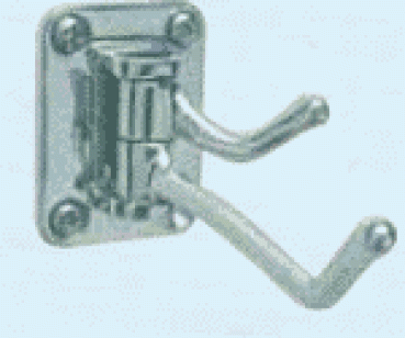 Kleiderhaken 2 Haken AISIi316 38x53 mm