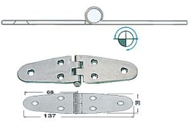 Scharnier herausragender Kern 137x39 mm