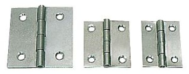 Scharnier aus VA-Stahl, poliert 30x30 mm