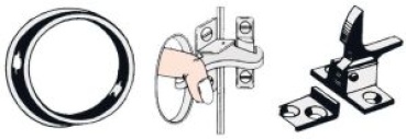 Fingerschnapper aus schwarzem Nylon