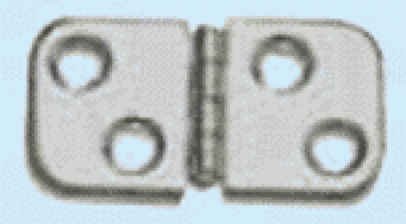 VA-Stahl Scharnier, poliert 60x32 mm