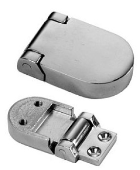 Scharnier AISI316, hochglanzpoliert 45x30 mm