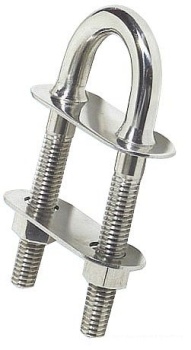 U-Bolzen Verbindungstk, konisch VA-Stahl 100x9,5mm