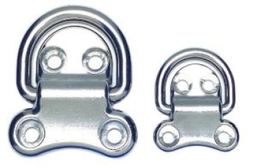 4-Bohrlöchern-Auge, klappbar AISI316 76x76 mm