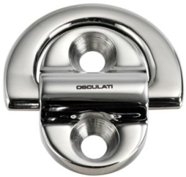 Klappbare Augplatte 45x45mm einzeln 6mm 2-Löcher Bruchl