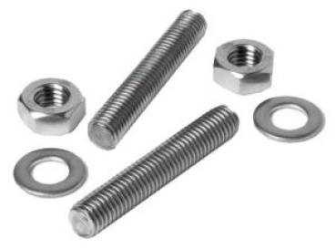VA-Stahl Stiftschrauben-Set f. Klampen 8x80 mm