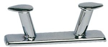 Knopfpoller Messing, verchromt 170 mm