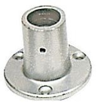 Relingsstützverbindung Sockel, rund 90° 30 mm