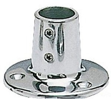 Relingstützenhalter, rund AISI316 90° 22 mm