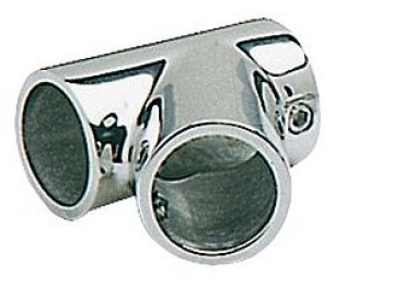 Relingstützenverbindung T-förmig 90° 25 mm